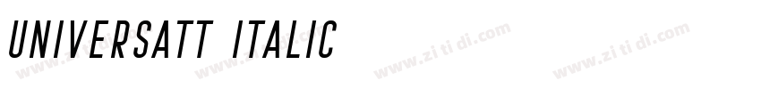 UniversATT Italic字体转换